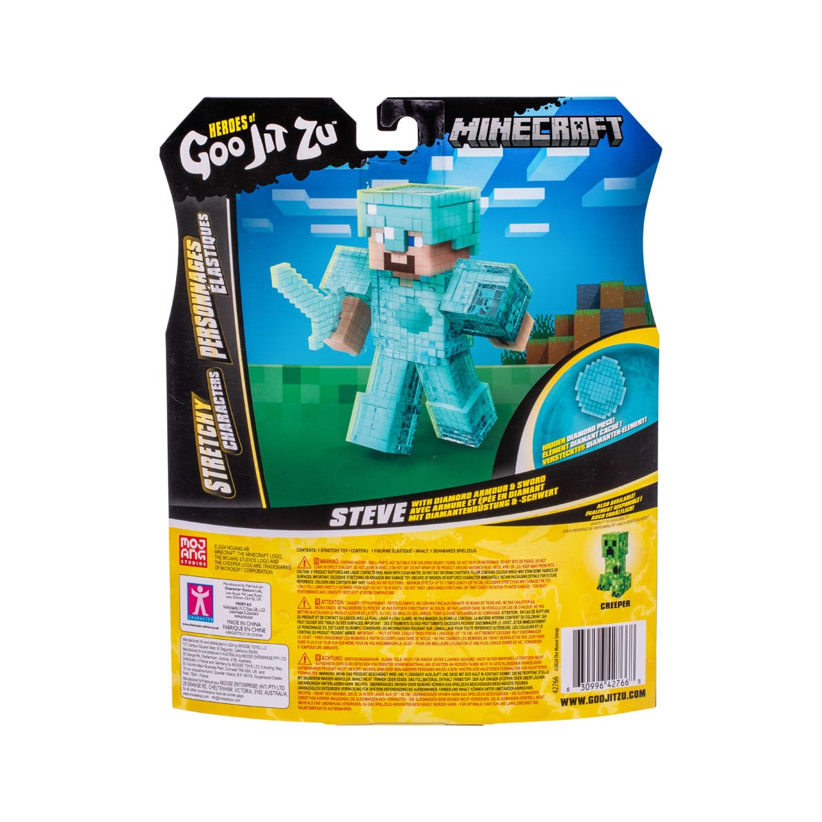 Minecraft - Heroes of Goo Jit Zu Meteor Madness stretch figure Steve 12 cm