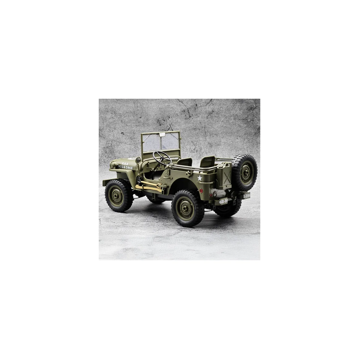 Jeep Willys RC 1:10 RTR Radio Controlled Electric Car with Lights RC : Radio control