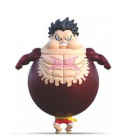ONE PIECE - Luffy "Tankman" - Elastikorps Figure 13cm Figurine 