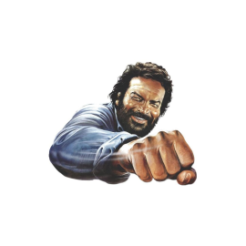Bud Spencer 3D metal sign Bud Spencer Faust 45 x 45 cm 