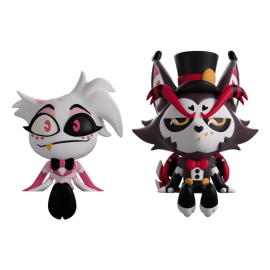 Hazbin Hotel - Vinyl figures Angel Dust & Husk Monitor Buddiez 