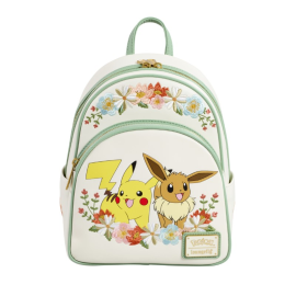 Pokemon - Loungefly Mini Backpack Pikachu & Eevee Floral 