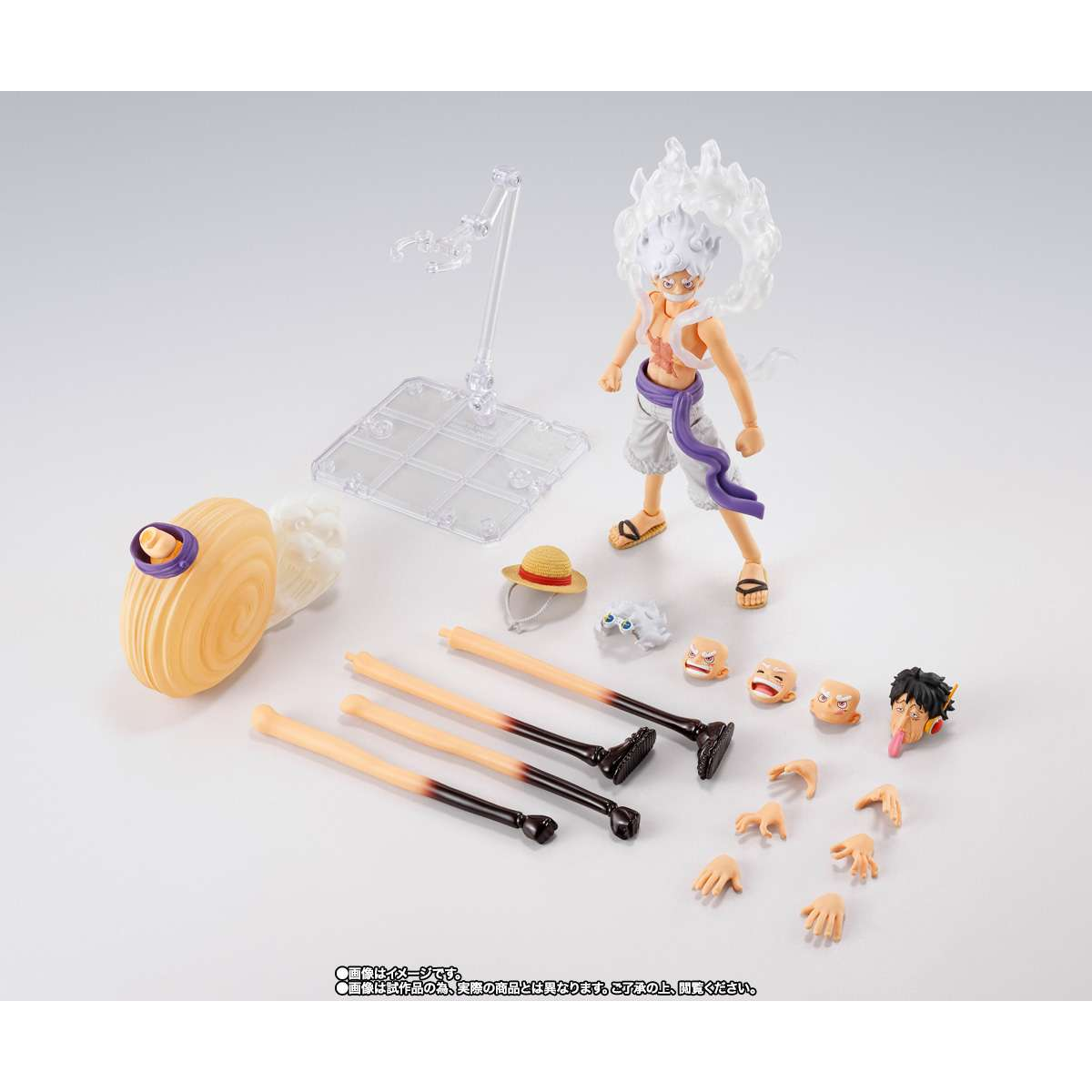 One Piece Figure SHFiguarts Monkey D. Luffy Gear 5 Future Island Egghead 15 cm Figurines