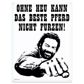 Bud Spencer metal sign Pferd Faust 30 x 40 cm 