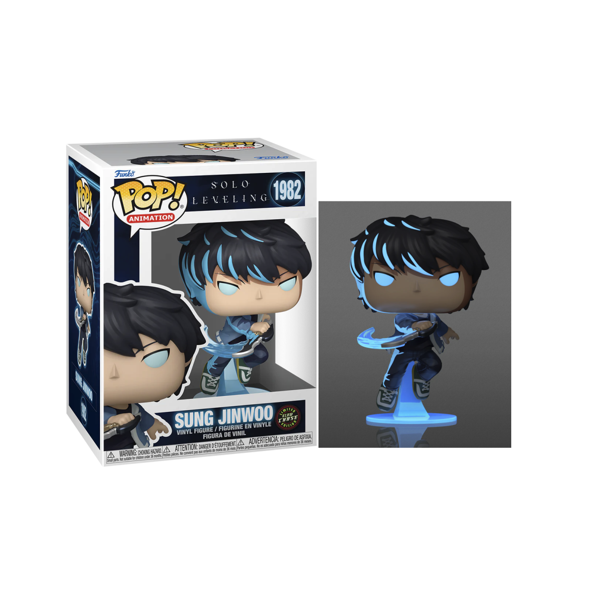 SOLO LEVELING - POP Animation No. 1982 - Sung Jinwoo with Chase Pop figures