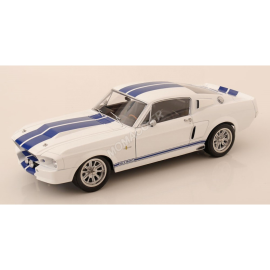 FORD MUSTANG SHELBY GT500 ELEANOR 1967 BLANC/BLEU 