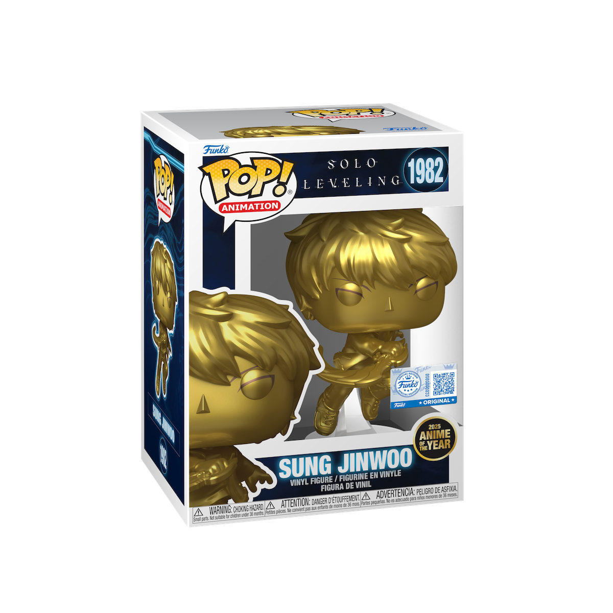 SOLO LEVELING - POP N° 1982 - Sung Jinwoo(Anime Of The Year) With Case Pop figures