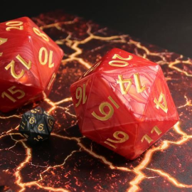 H9 Titan Dice 20 Sided 55mm - Red