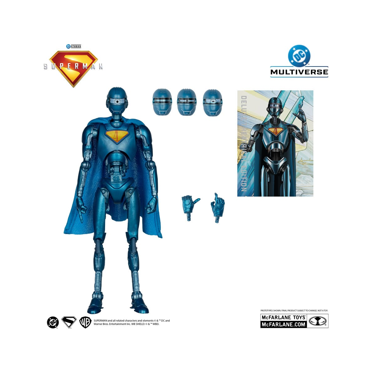 Superman (2025) - DC Multiverse Deluxe Superman Robot figure (Red Platinum Edition) 18 cm McFarlane Toys