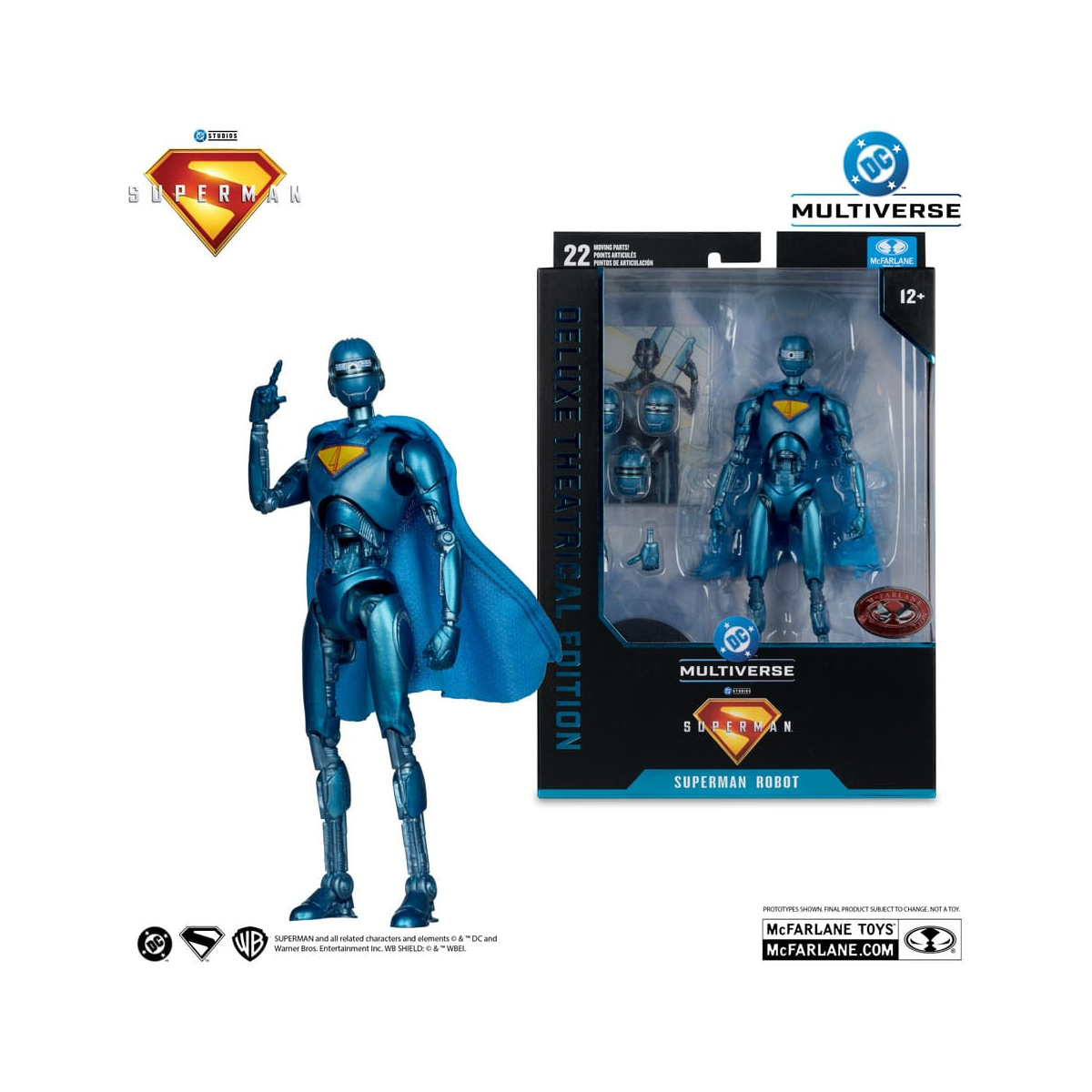 Superman (2025) - DC Multiverse Deluxe Superman Robot figure (Red Platinum Edition) 18 cm