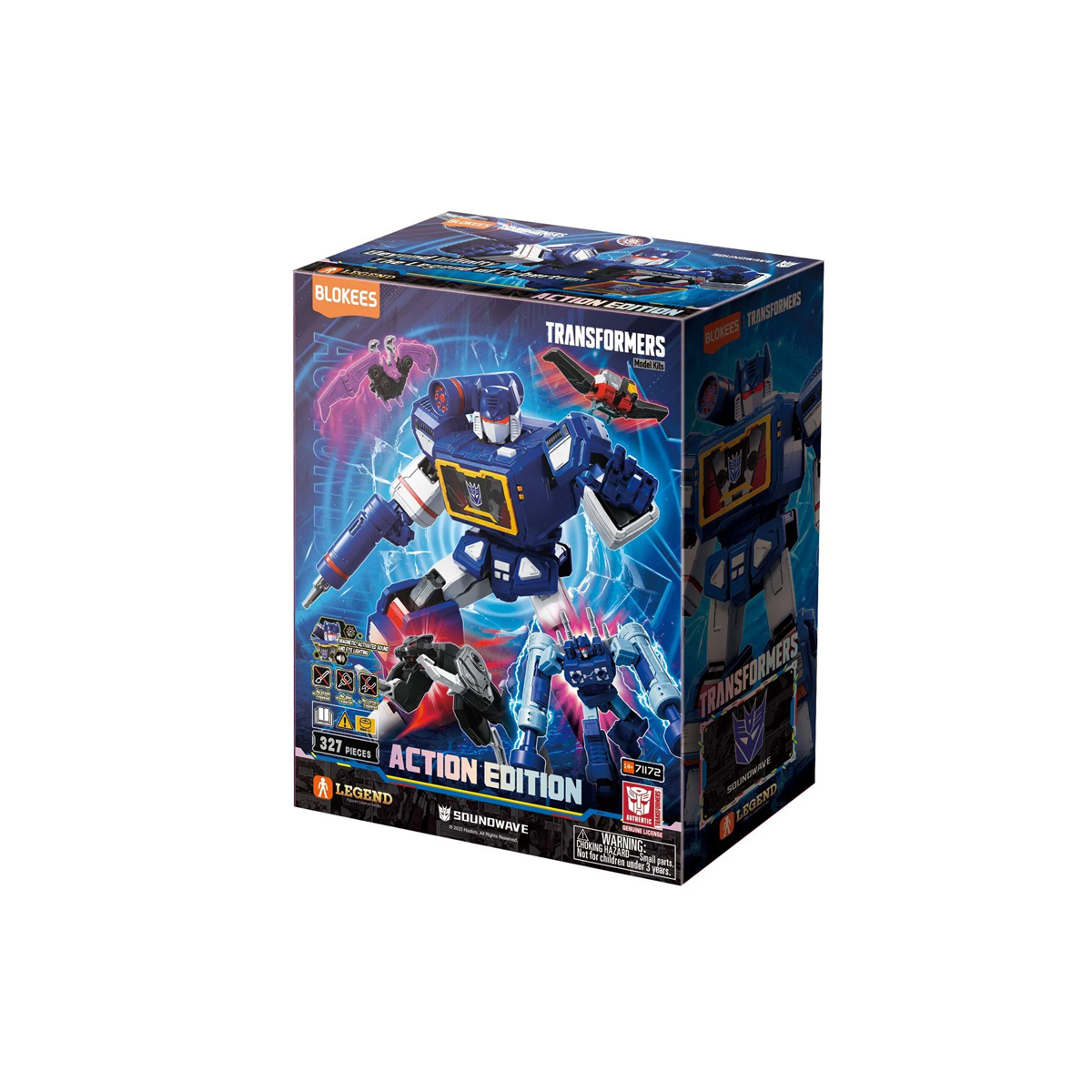 Transformers - Blokees Action Edition 03 Sound Wave Light Up 