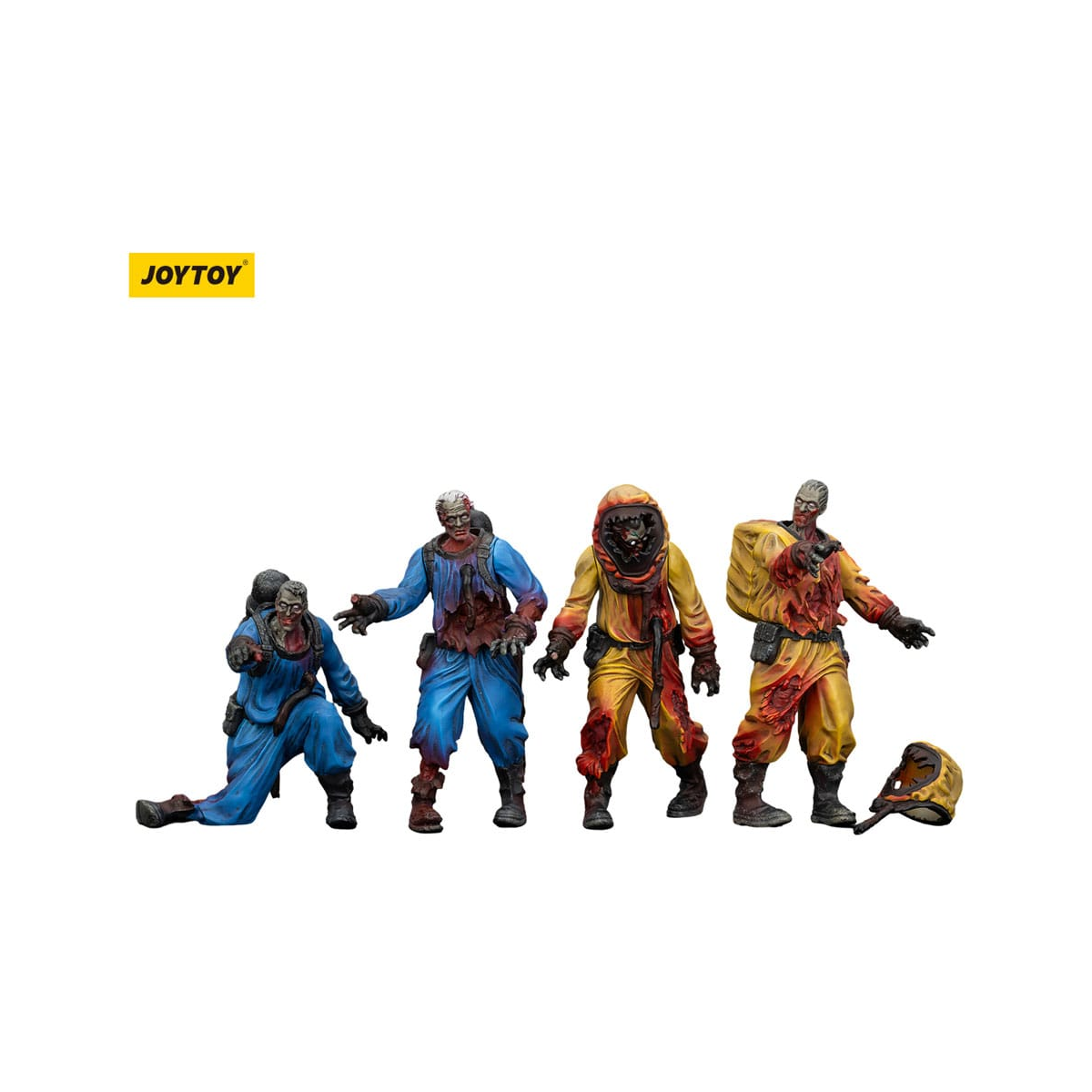 Zombie - pack of 4 Dark Source Biochemical Lab Team figures 8 cm Figurine 