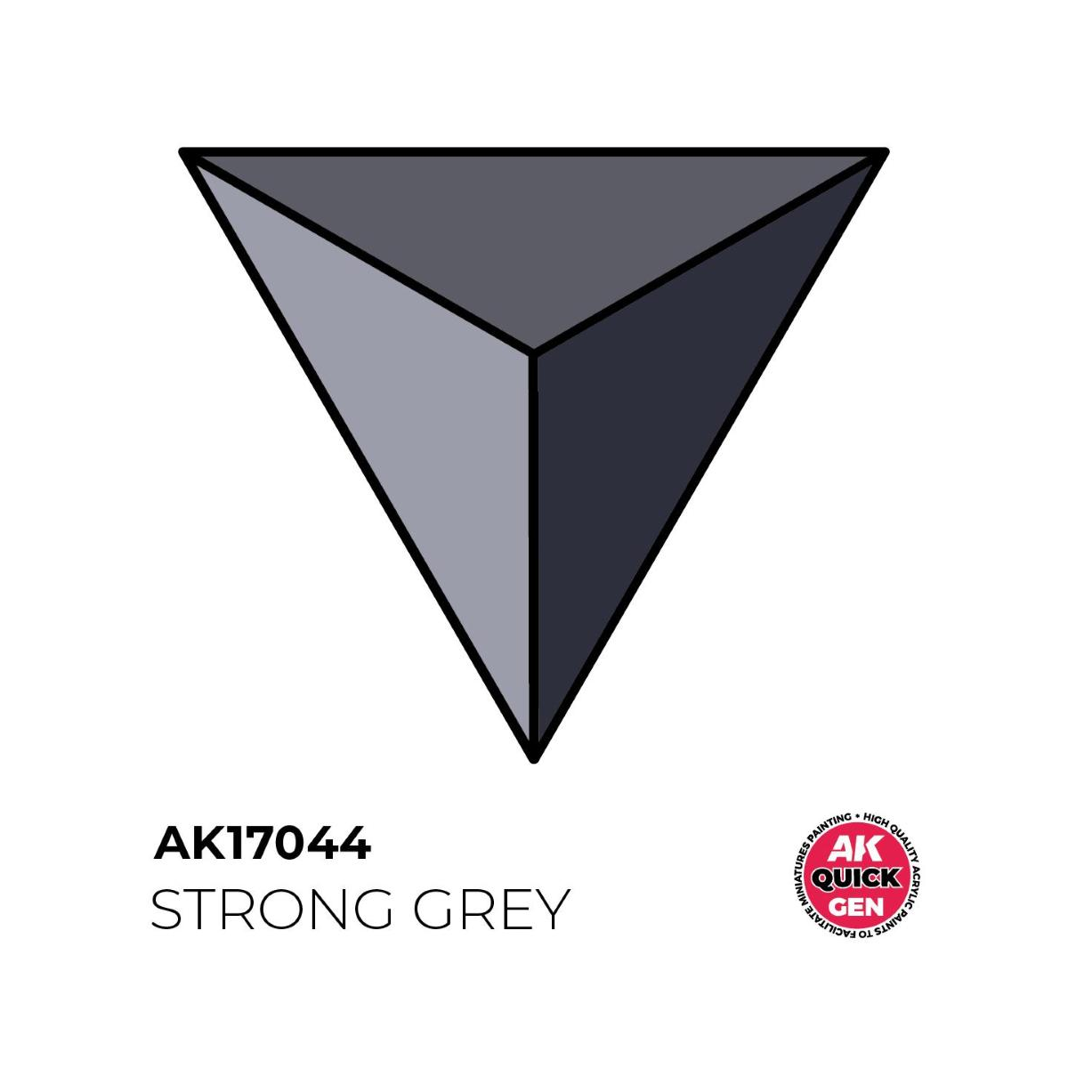 AK INTERACTIVE: STRONG GREY acrylic paint 18 ml - QUICK GEN 
