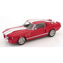 FORD MUSTANG SHELBY GT500 ELEANOR 1967 RED/WHITE Die cast 