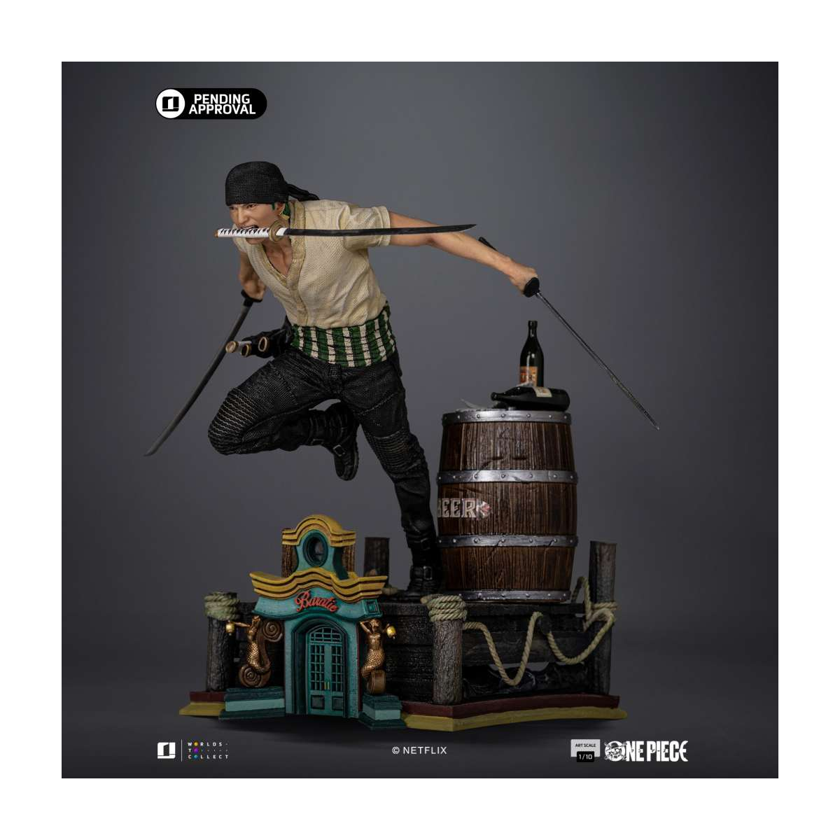 One Piece Netflix - Zoro 1/10 Statue Iron Studios