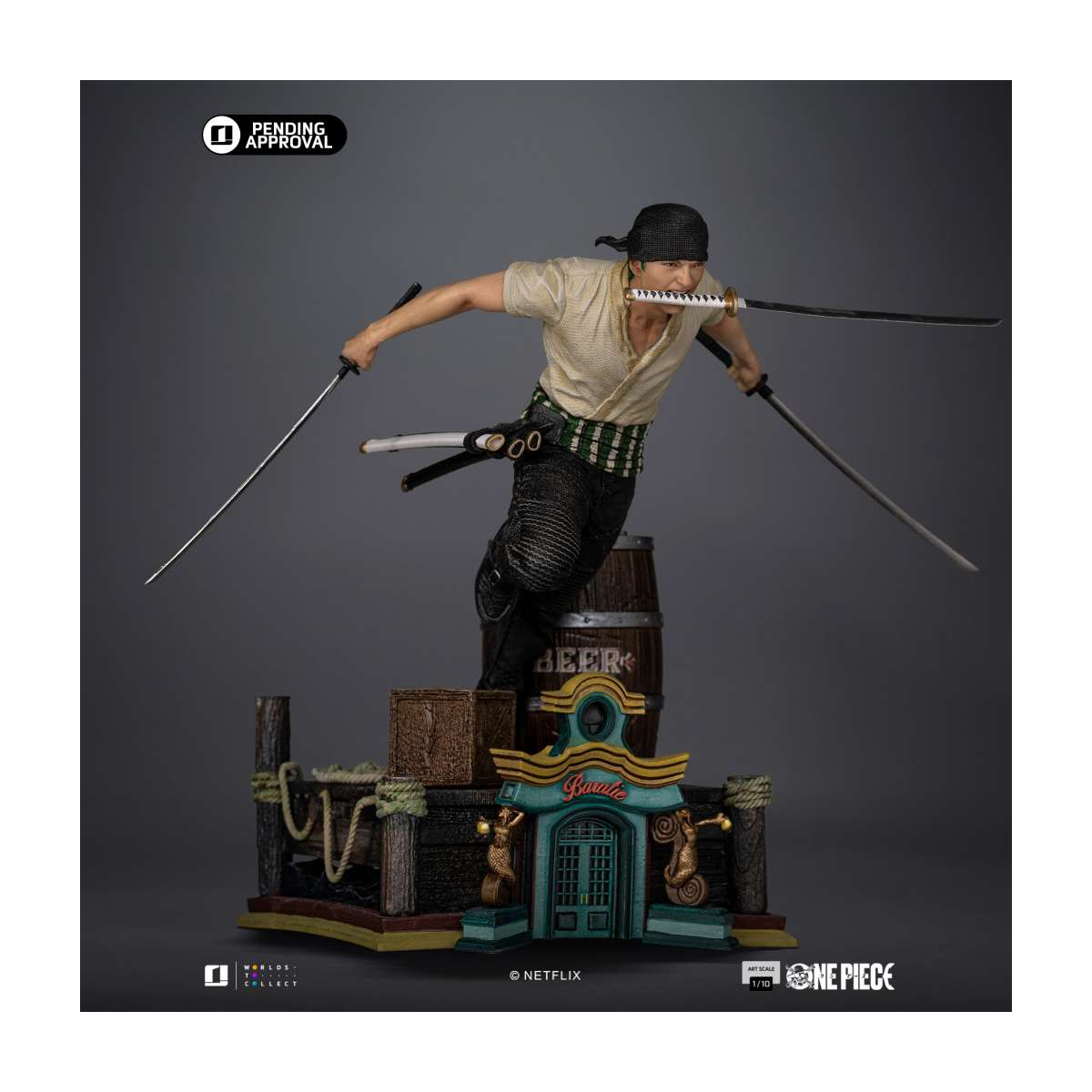 CO-107808 One Piece Netflix - Zoro 1/10 Statue