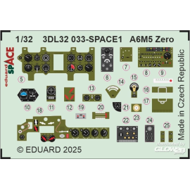 Decal A6M5 Zero SPACE TAMIYA 