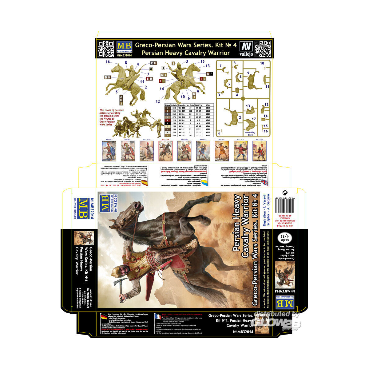 Greco-Persian Wars Series. Kit ? 4. Persian Heavy Cavalry Warrior Figures 