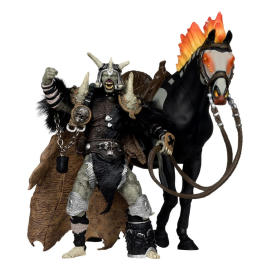 Spawn - Bloodaxe figure with horse (Spawn: The Dark Ages) (McFarlane Toys 30th Anniversary) (Gold Label) 18 cm Figurine 