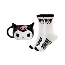 Sanrio - 3D Mug and Socks Set Kuromi 