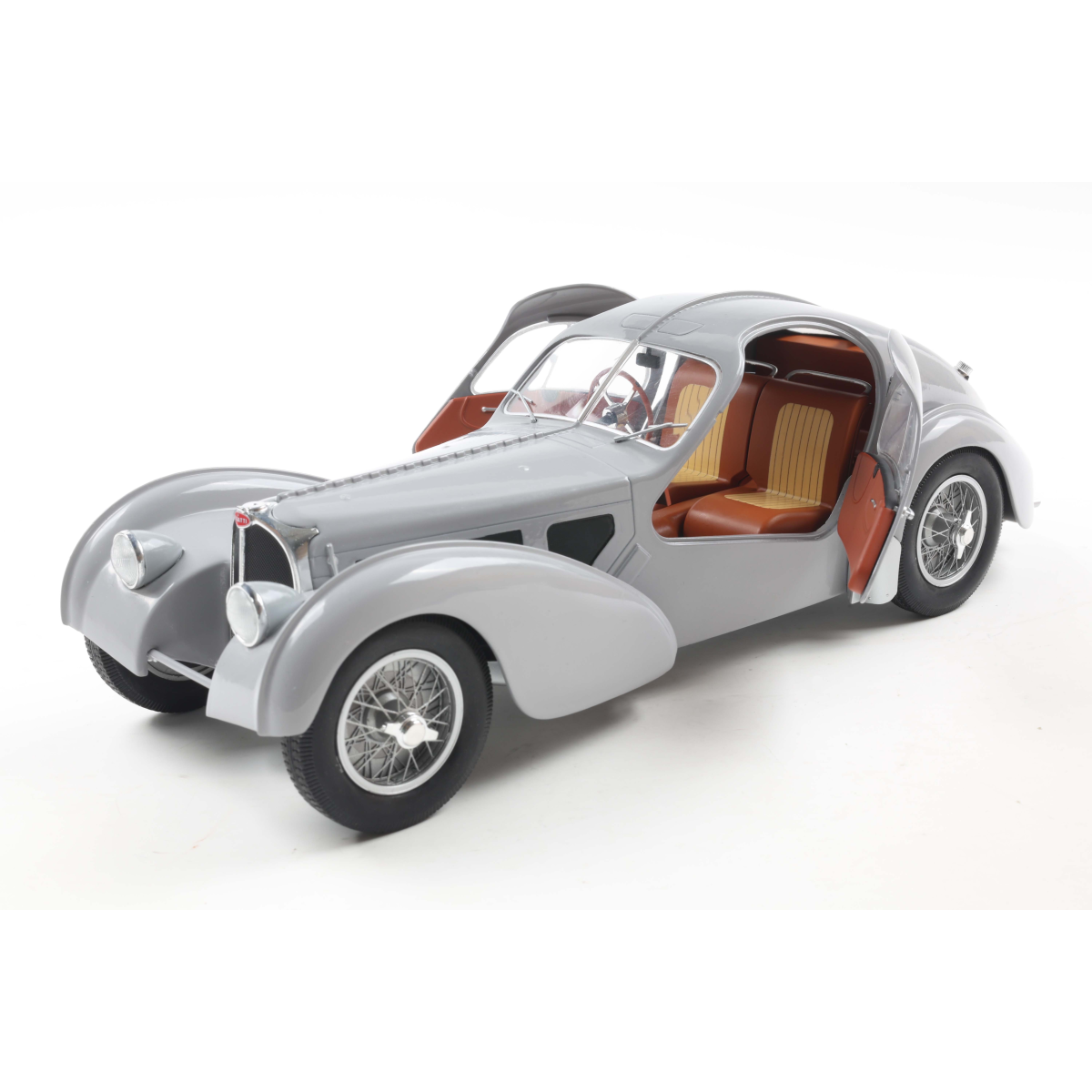 BUGATTI ATLANTIC TYPE 57 SC MAT SILVER 1937 1/18 