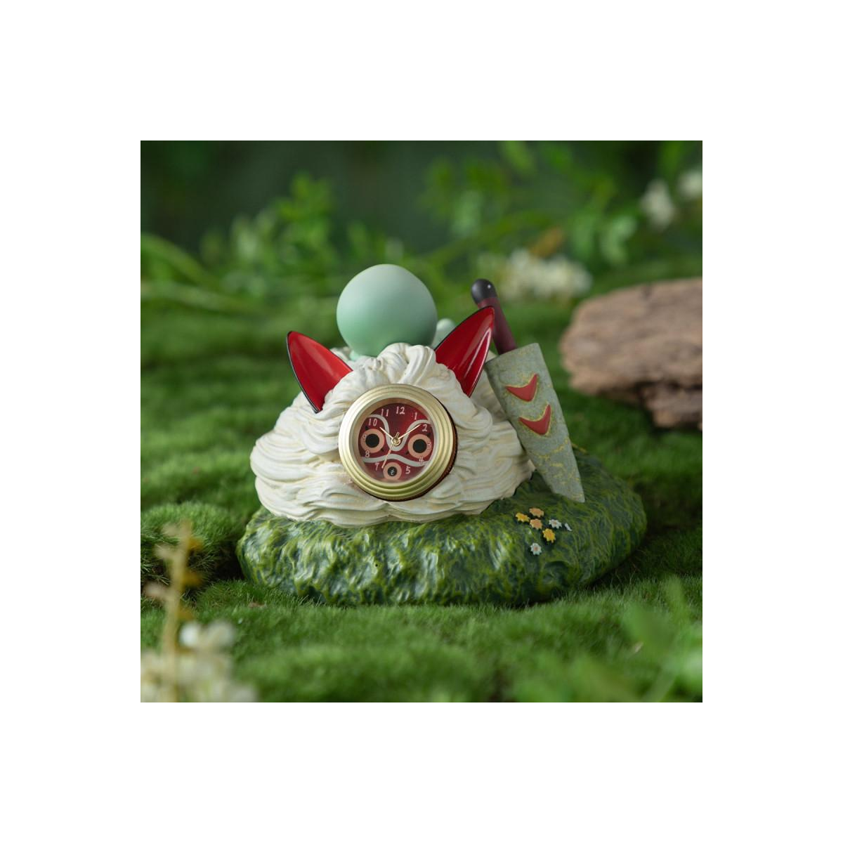 PRINCESS MONONOKE - Kodama and Mask - Clock 15.4x17x15.9cm 