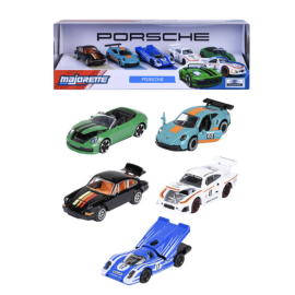 RIDE COOL - Porsche - Pack of 5 Miniature Cars - 1:64 Figurine 