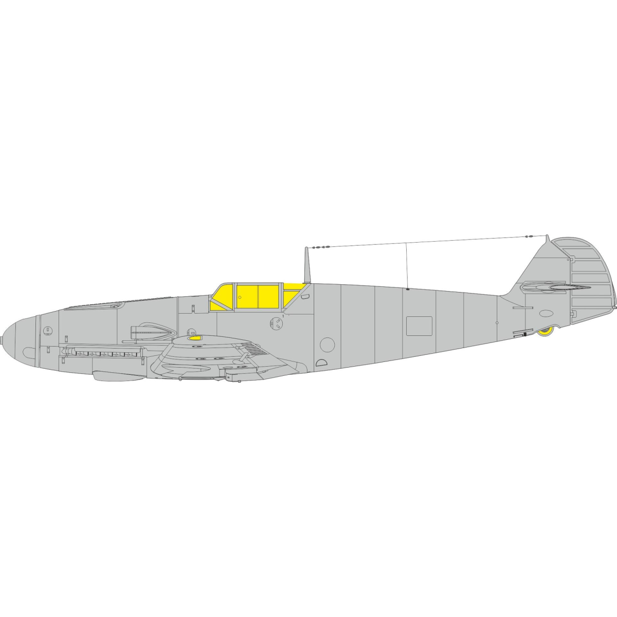 EDUARD CX699 MASK BF 109F WEEKEND (FOR EDUARD) 1/72 EDUARD CX699 MASK BF 109F WEEKEND (FOR EDUARD) 1/72