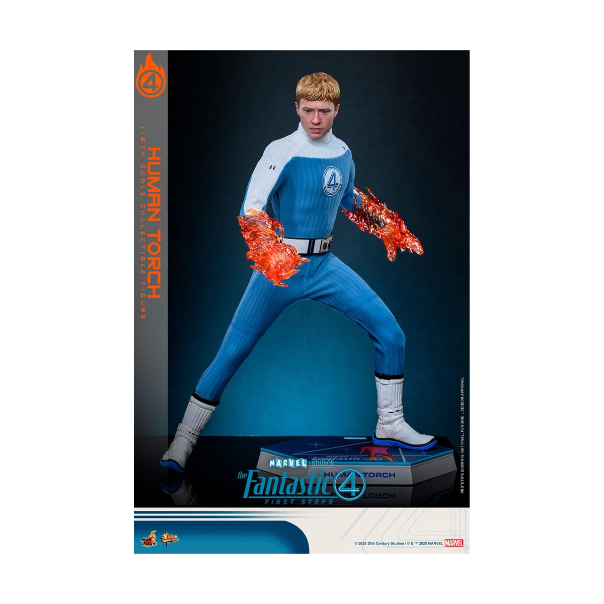 HOT914702 Fantastic Four: First Steps Movie Masterpiece 1/6 Human Torch 30cm Figure