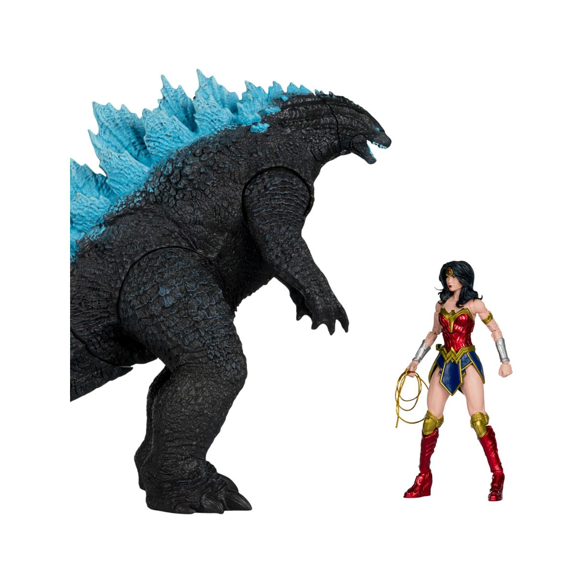 DC Justice League Monsterverse DC Multiverse pack of 2 Wonder Woman Vs. Atomic Blast Godzilla figures 18 cm Figurines