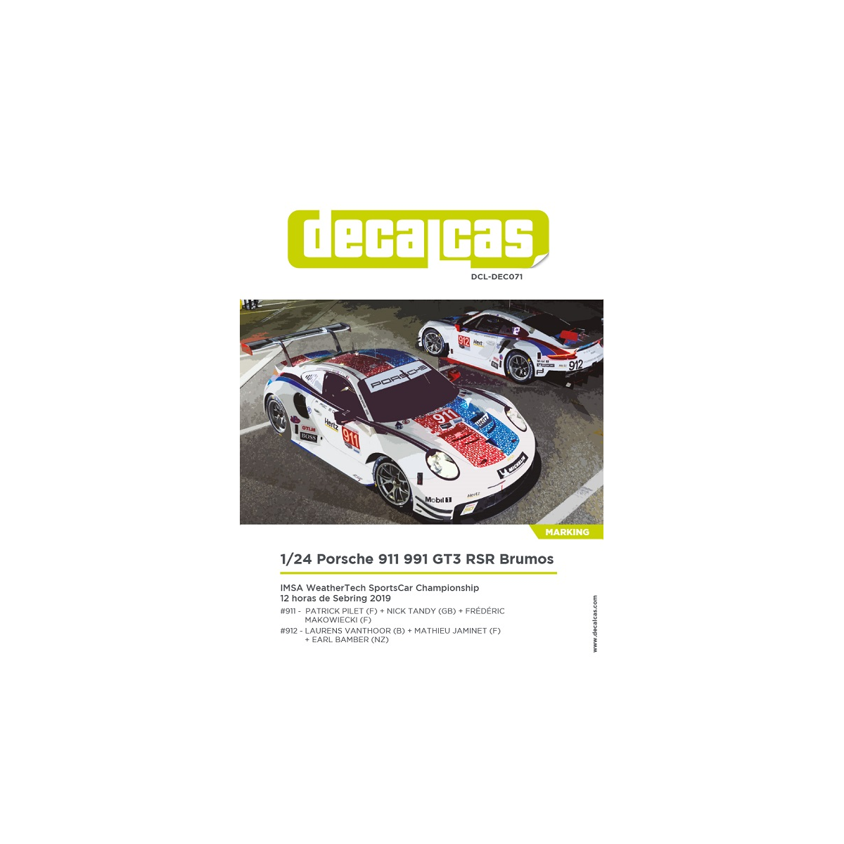 PORSCHE 911 991 GT3 RSR BRUMOS PORSCHE 911 991 GT3 RSR BRUMOS