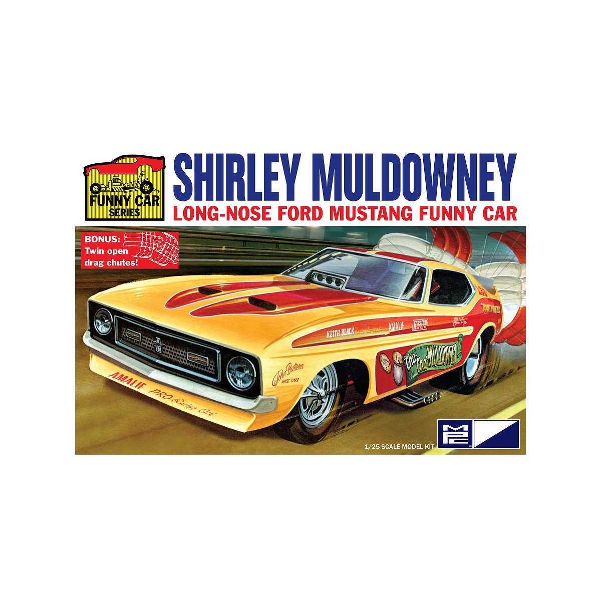 SHIRLEY MULDOWNEY LONG NOSE FORD MUSTANG FUNNY CAR  SHIRLEY MULDOWNEY LONG NOSE FORD MUSTANG FUNNY CAR