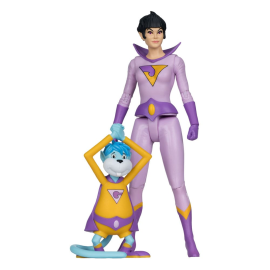 DC Retro Figure Super Friends Jayna & Gleek (Red Platinum Edition) 15 cm Figurine 