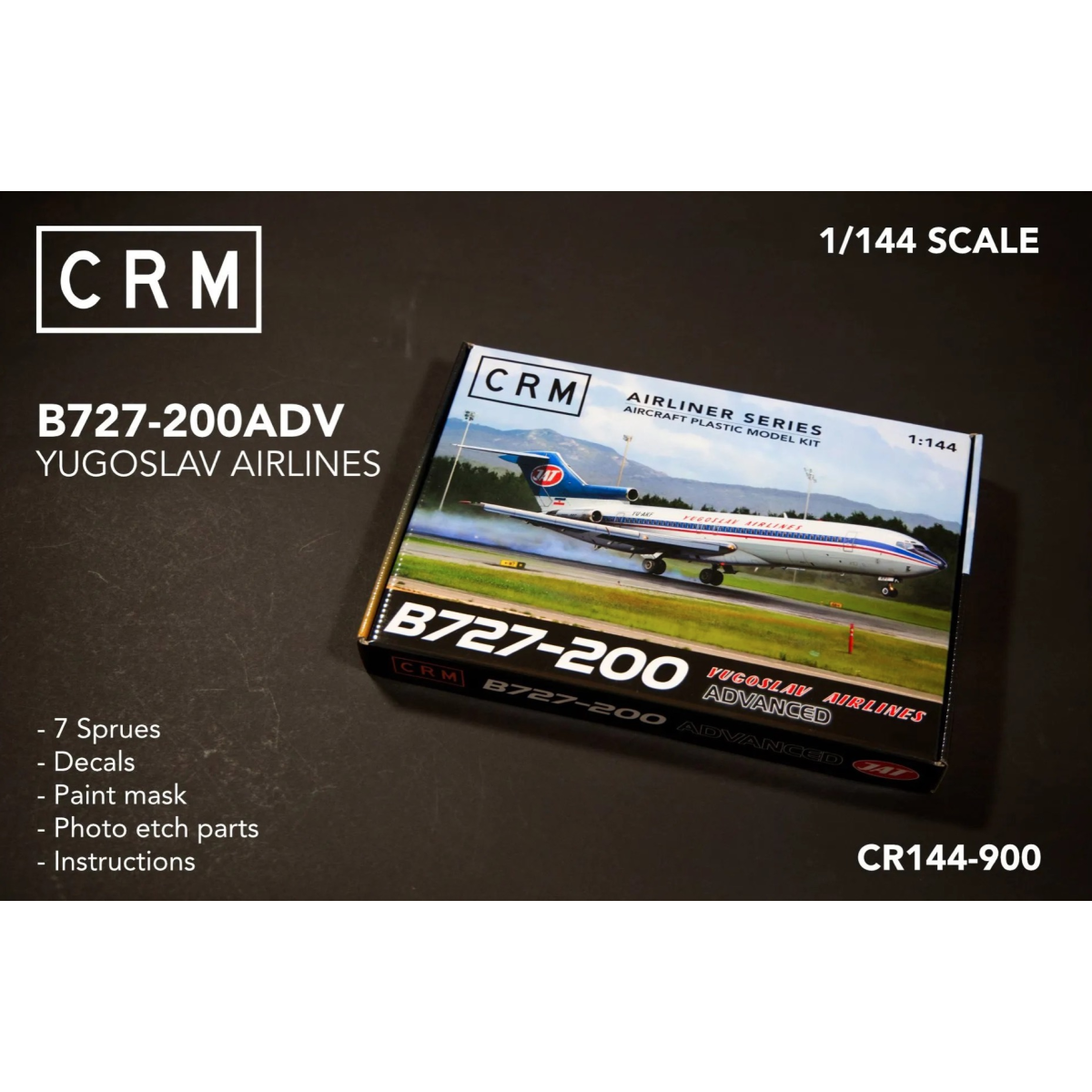 Boeing 727-200ADV in Yugoslav Airlines livery Superdetail kit for airplanes
