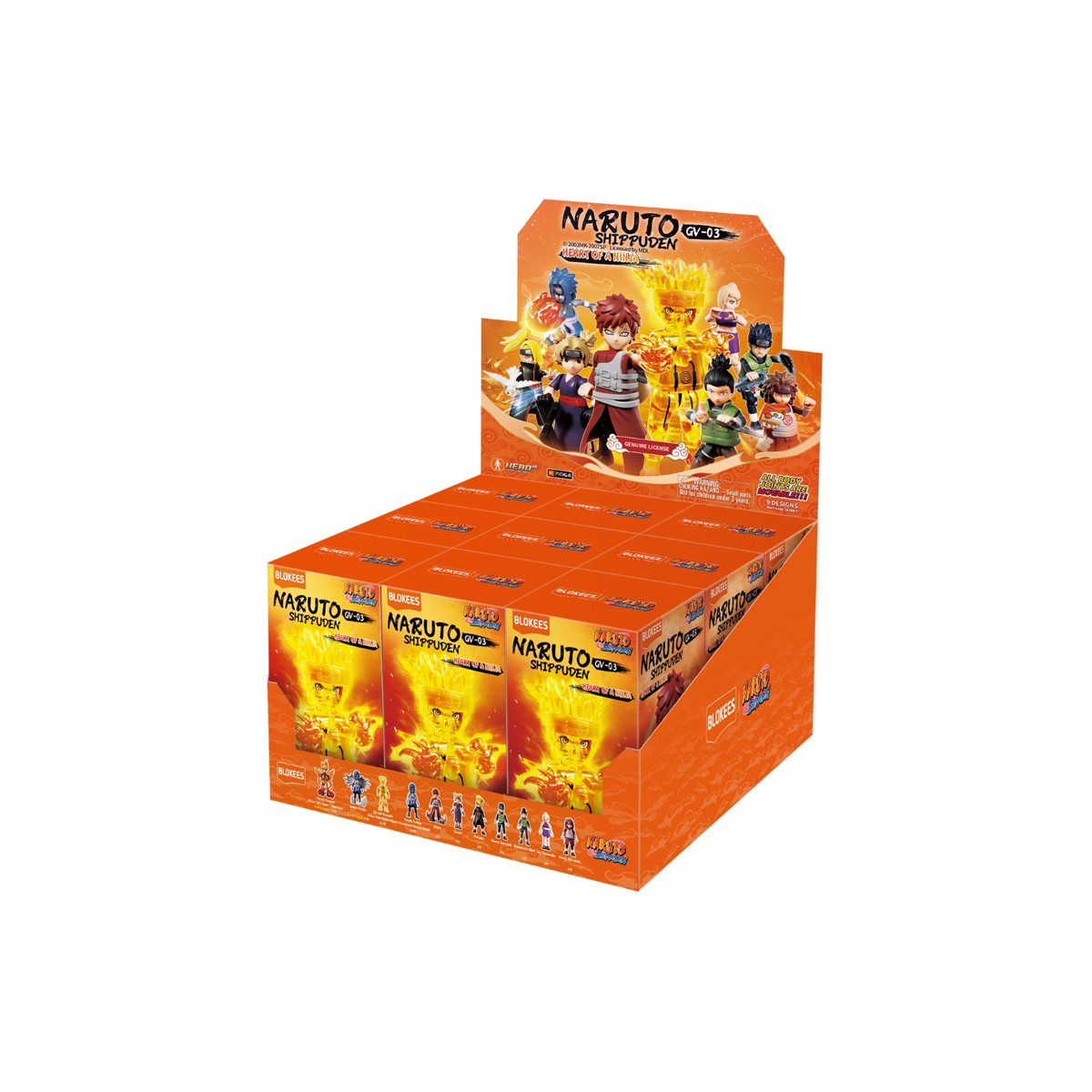 Naruto Blokees Galaxy Version 03 Ninja Spirit Asst Building
