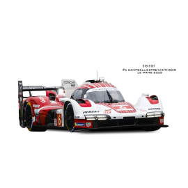 SOLIDO 1815101 PORSCHE 963 LMDh WHITE CAMPBELL / ESTRE / VANTHOOR 6 LE MANS 2025 1/18 Die cast 