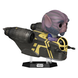 Star Wars: The Mandalorian and Grogu POP! Rides Deluxe Vinyl Figure Bobble Head Zeb Orrelios in the Razor Crest 9 cm Pop figures