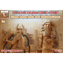 Old Ancient Civilizations 3200 BC - 1700 BC Set 1 Dilmun, Magan, ARATTA Jiroft (Dschiroft-Culture) Figures 