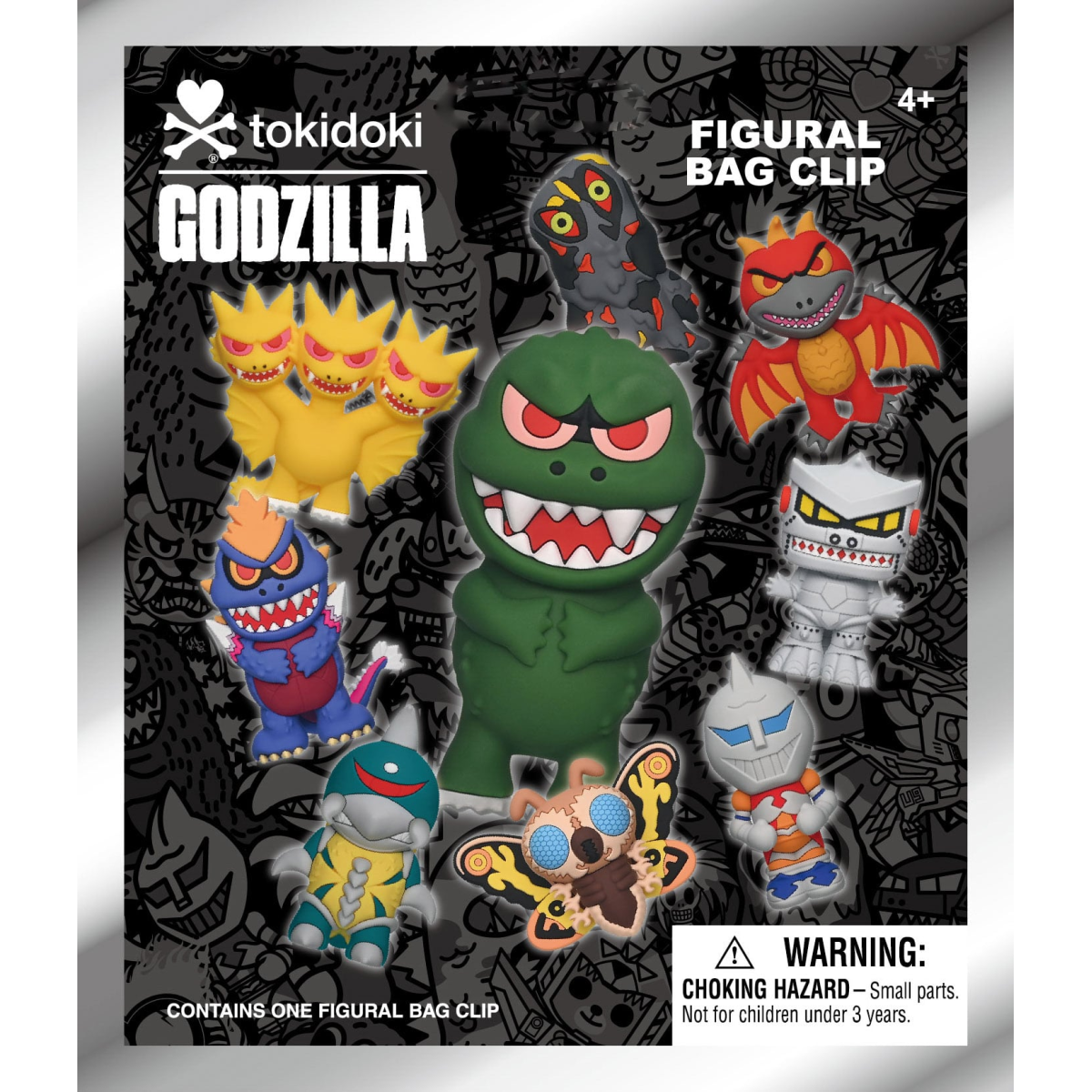 TOKIDOKI X GODZILLA - Series 1 - 3D Foam Keychain  Monogram