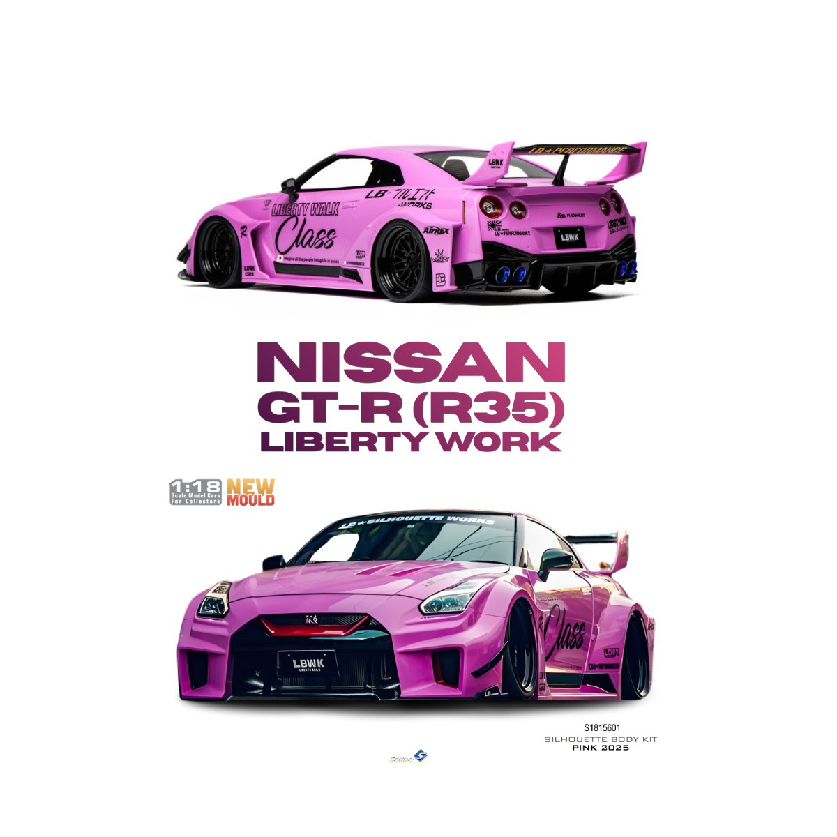 Die cast SOLIDO 1815601 NISSAN GT-R (R35) LIBERTY WORK SILHOUETTE
