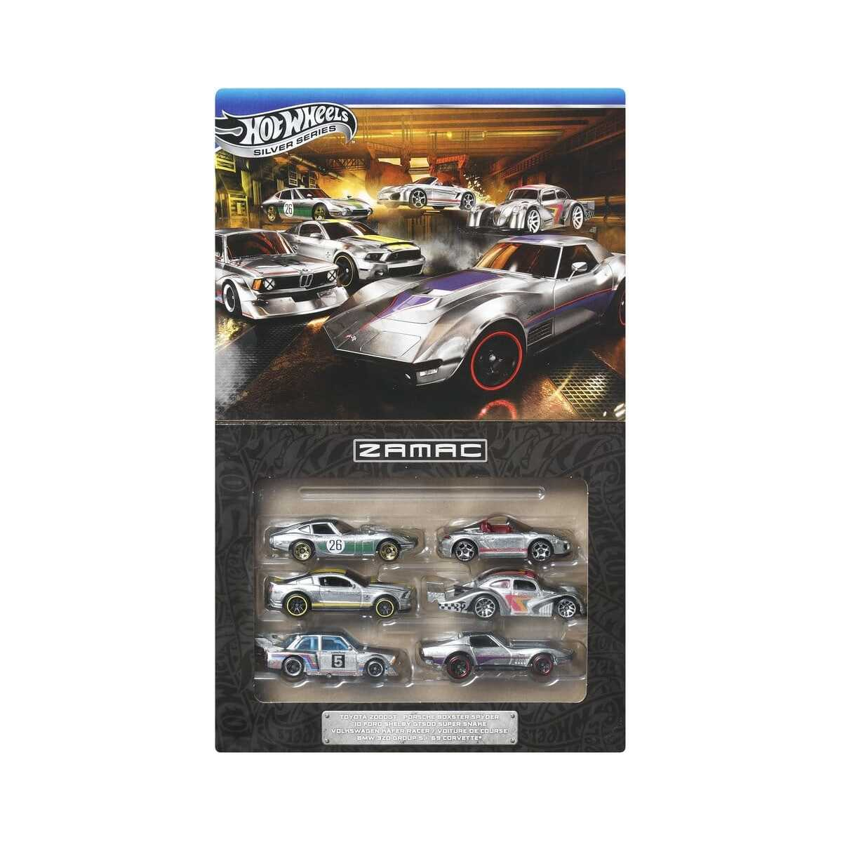 Hot Wheels Silver Series pack 6 Die-Cast vehicles  Mattel with