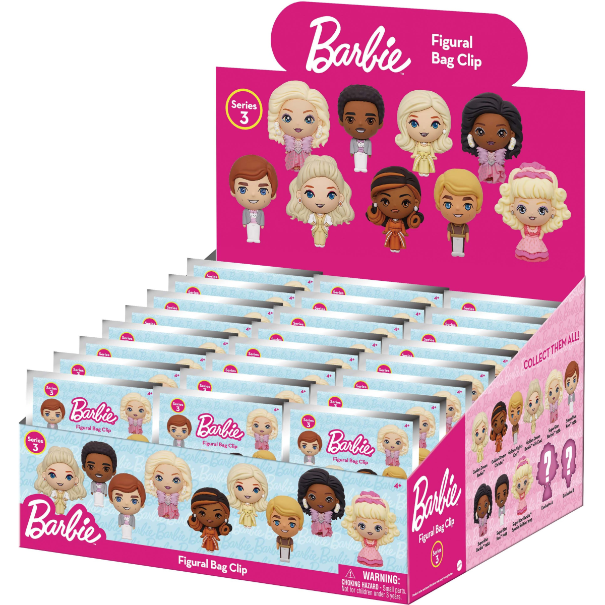 barbiebeeba [プロ必読]③ BARBIE - Series 3 - 3D Foam Bag Clip (Display 24 P Monogram