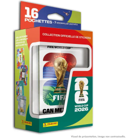 Panini FIFA World Cup 2026 Official Soccer Sticker Classic Tin 16 Packs x 7 Stickers 