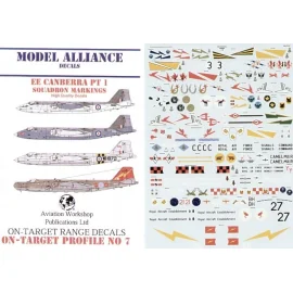BAC/EE Canberra Part 1. Squadron markings only. National Insignia, serials etc on ML48903 ro ML48907