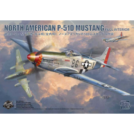 North American P-51D Mustang Pre-paint Model kit 