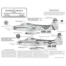 Republic F-84E Air National Guard (4) 49-2261or 51-508 162FIS 51-638 166FIS all Ohio ANG 1956 51-508 124FIS Iowa ANG
