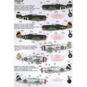 Republic P-47D Thunderbolts. They Also Serve. War Weary Bomber Formation Monitors and 5th Emergency Rescue Squadron (12) 41-6380