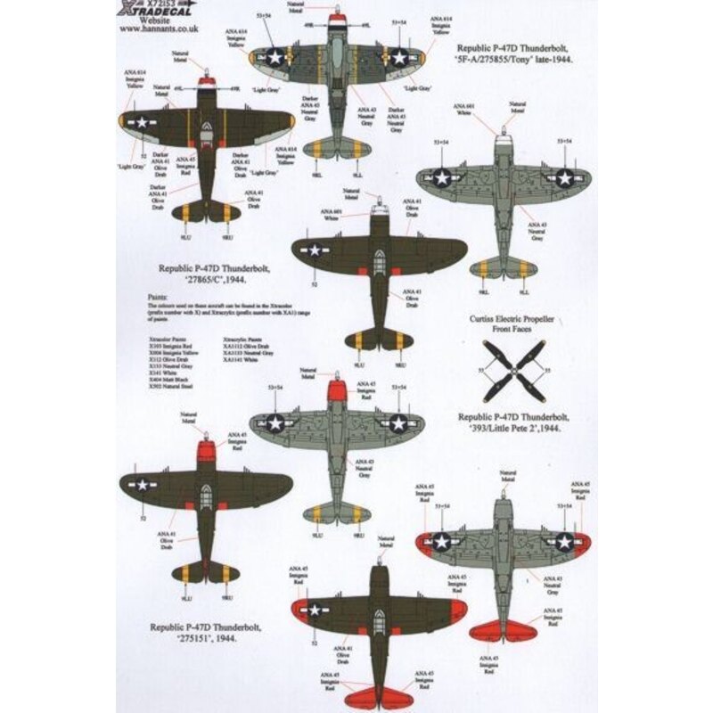 Republic P-47D Thunderbolts. They Also Serve. War Weary Bomber Formation Monitors and 5th Emergency Rescue Squadron (12) 41-6380