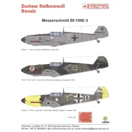 Messerschmitt Bf 109E-3 (3) White 1 1/JG 2 Oblt Otto Bertram May 1940; &lt; 1/JG 3 Udet Lt Hans Hahn Sept 1939; Yellow 1 6/JG 51