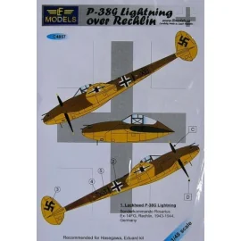 Lockheed P-38G Lightning over Rechlin (designed to be used with Hasegawa and Eduard kits)